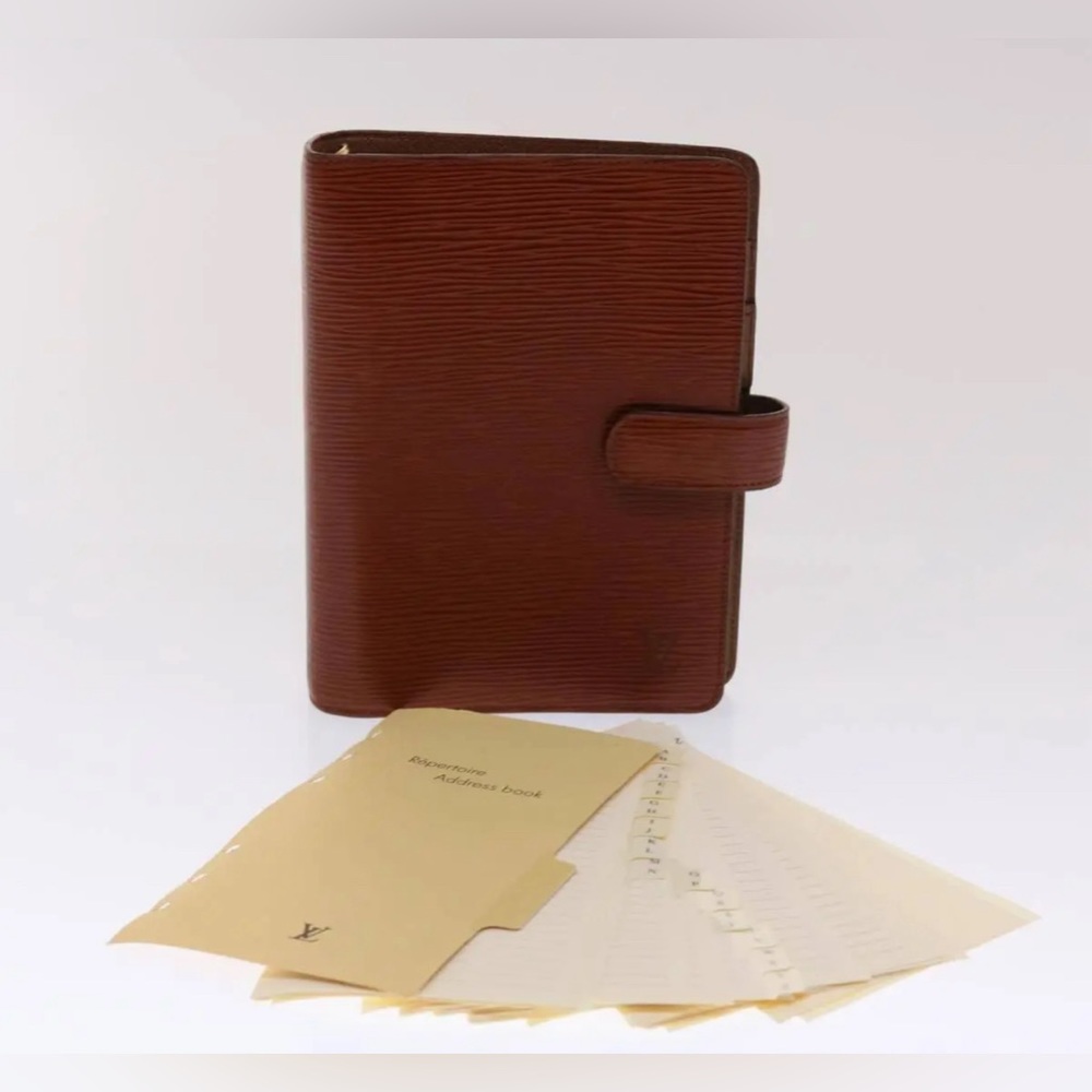 LOUIS VUITTON Epi Agenda MM Day Planner Cover Brown SKU:1016